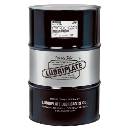LUBRIPLATE Synxtreme Hd-2/220, Drum, Synthetic, Heavy Duty, Calcium Sulphonate For Medium To Slow Speeds L0312-040